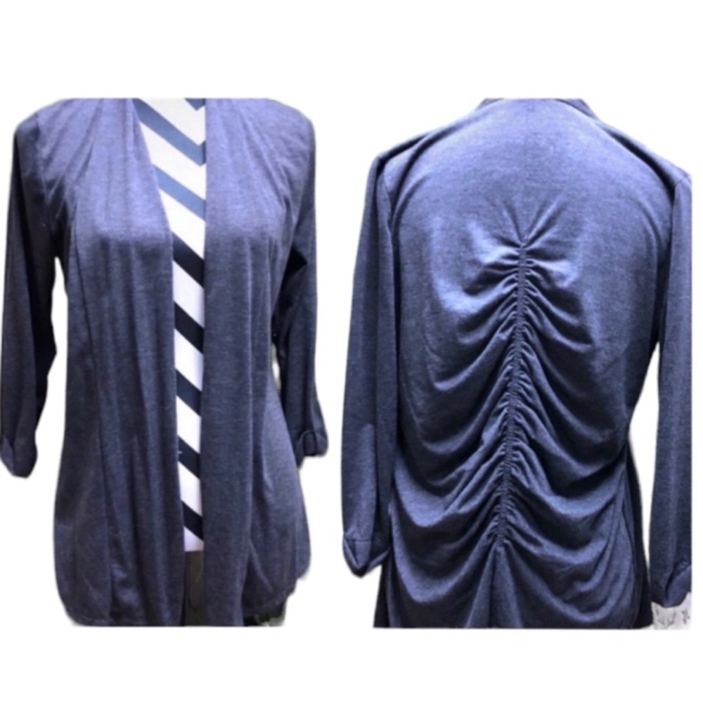 Gray Open Front Cardigan New with tags - Picture 2 of 6